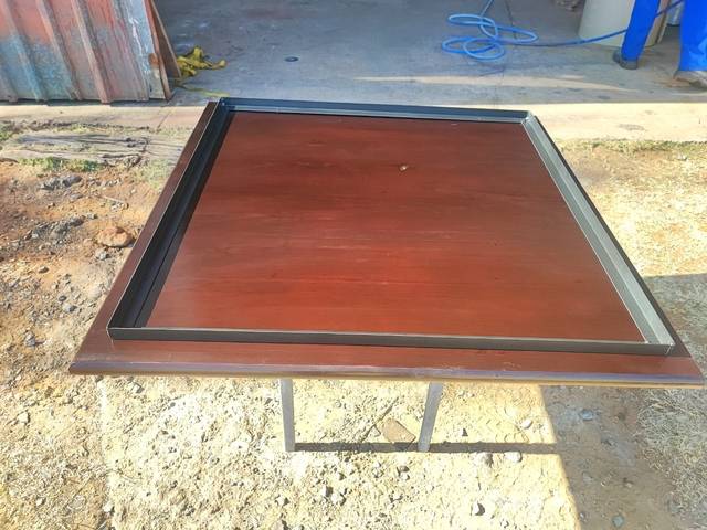  STEEL FRAME ADDED TO BOTTOM OF ALL SOLID WOOD TPD